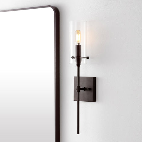 Cato-1-Light-Bohemian-Farmhouse-Iron/Glass-LED-Vanity-Bathroom-Vanity-Lights