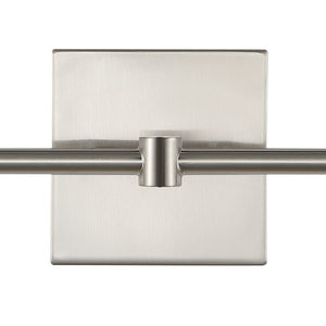 Cato 2-Light Modern Farmhouse Iron/Glass LED Vanity