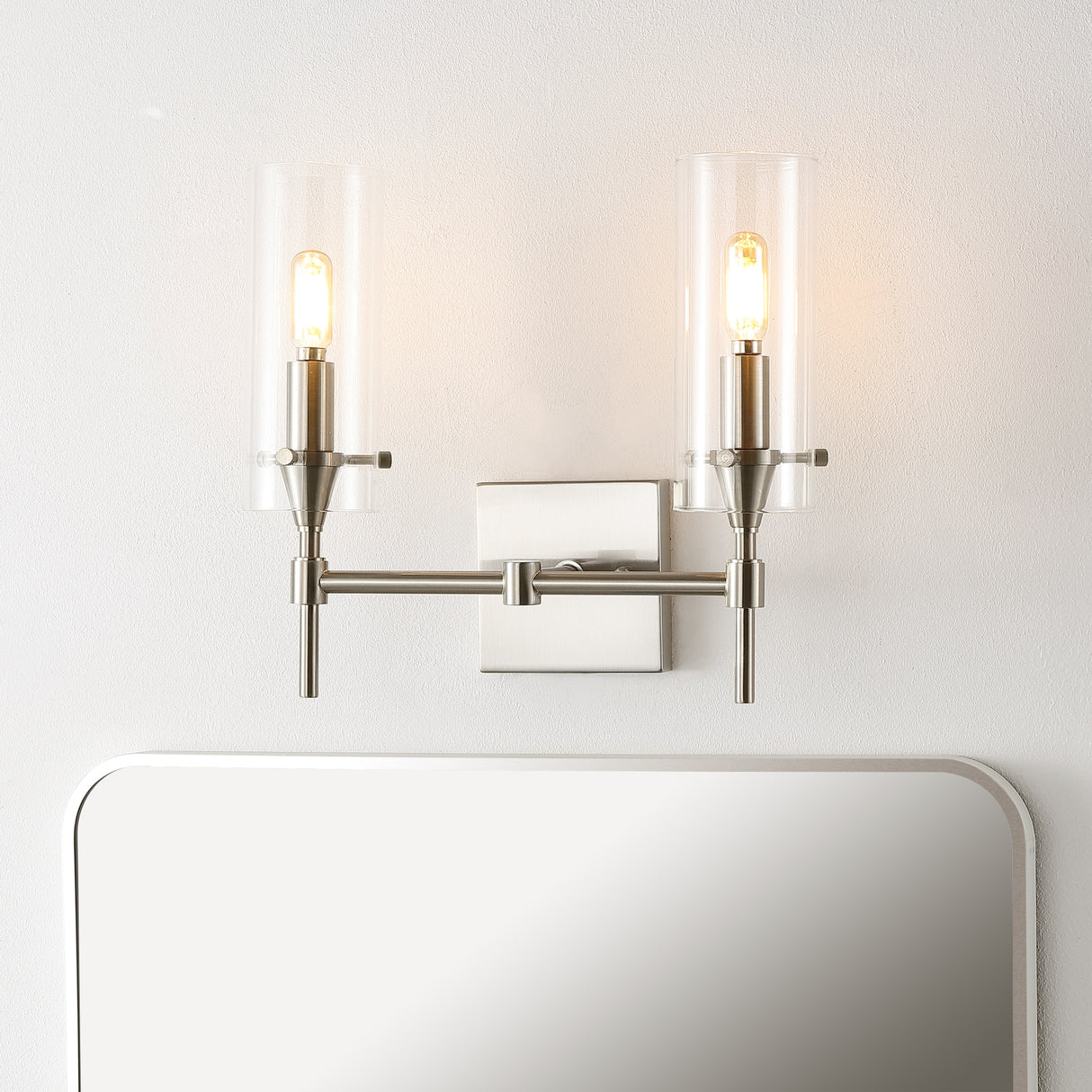 Cato-2-Light-Modern-Farmhouse-Iron/Glass-LED-Vanity-Bathroom-Vanity-Lights