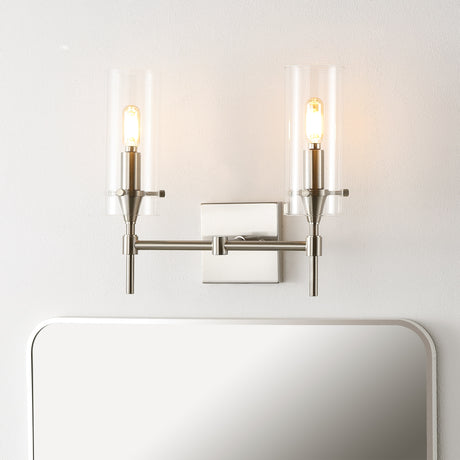 Cato-2-Light-Modern-Farmhouse-Iron/Glass-LED-Vanity-Bathroom-Vanity-Lights