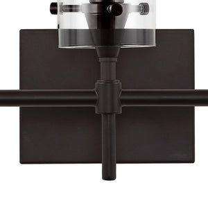 Cato 3-Light Modern Farmhouse Iron/Glass LED Vanity