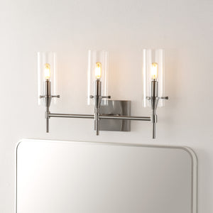 Cato 3-Light Modern Minimalist Iron/Glass LED Vanity