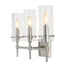 Cato 3-Light Modern Minimalist Iron/Glass LED Vanity