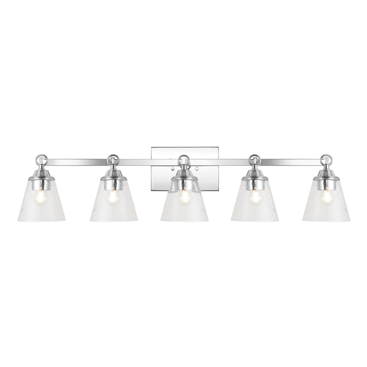 Marion-5-Light-Hurricane-Metal/Seeded-Glass-LED-Vanity-Light-Bathroom-Vanity-Lights