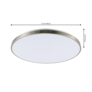 Astrid 1-Light Modern Minimalist Iron Circle Integrated LED Flush Mount