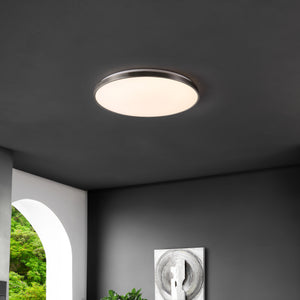 Astrid 1-Light Modern Minimalist Iron Circle Integrated LED Flush Mount