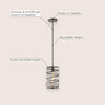 Helisa 1-Light Modern Contemporary Iron Spiral LED Pendant