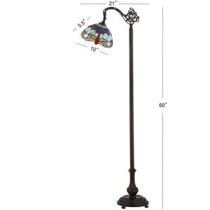 Dragonfly Arched LED Floor Lamp