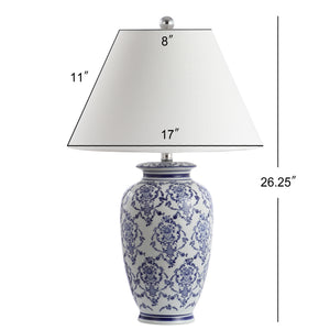 Juliana Chinoiserie Ceramic LED Table Lamp