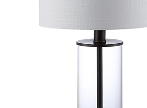 Abner glass modern contemporary usb charging led table lamp