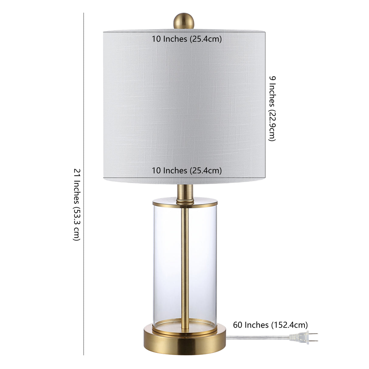 Abner glass modern contemporary usb charging led table lamp