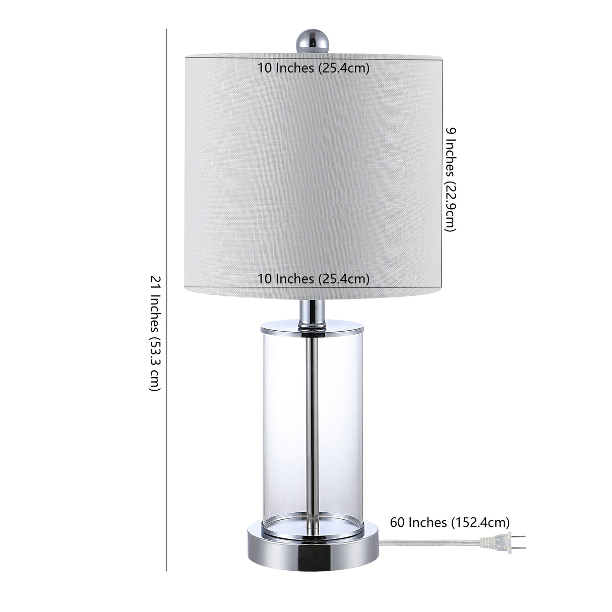Abner glass modern contemporary usb charging led table lamp