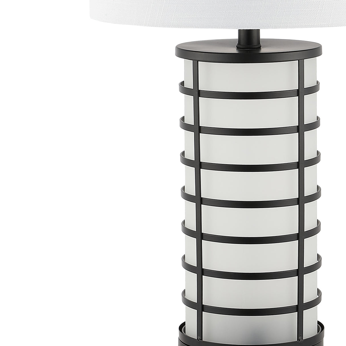 Jayce Modern Industrial Iron Nightlight LED Table Lamp with USB Charging Port