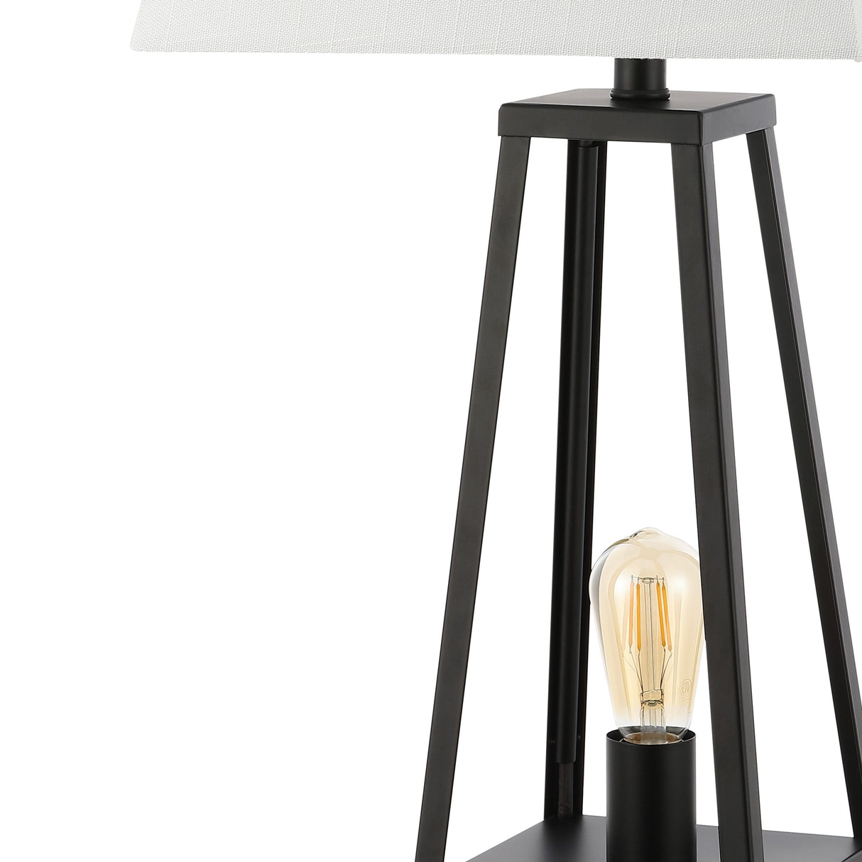 Waylon Classic Industrial Iron Nightlight LED Table Lamp with USB Charging Port