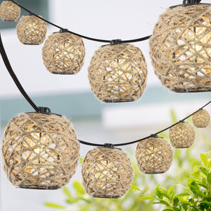 Oahu-10-light-indoor/outdoor-rustic-coastal-led-c7-globe-hemp-rope-shaded-string-lights-Outdoor-Lighting