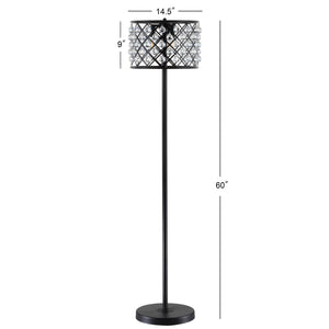 Elizabeth Crystal/Metal LED Floor Lamp