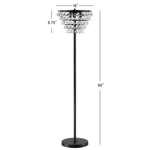 Jemma Crystal/Metal LED Floor Lamp