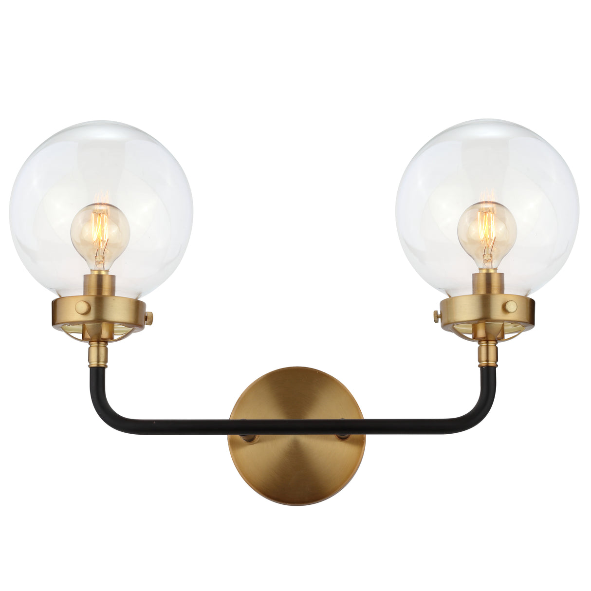 Caleb-2-Light-Contemporary-Transitional-Iron/Glass-LED-Vanity-Light-Bathroom-Vanity-Lights