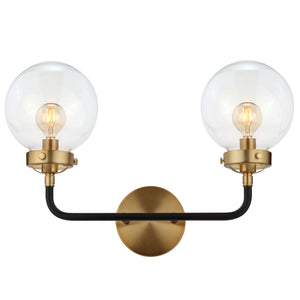 Caleb-2-Light-Contemporary-Transitional-Iron/Glass-LED-Vanity-Light-Bathroom-Vanity-Lights