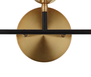 Caleb 3-Light Contemporary Transitional Iron/Glass LED Vanity Light