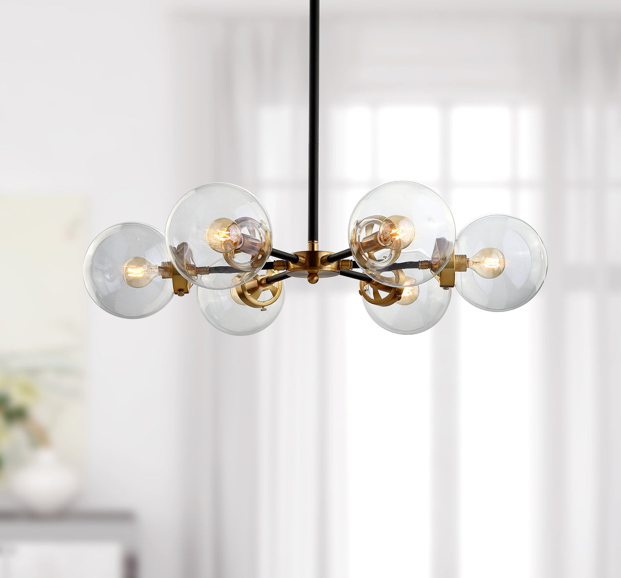 Caleb Brass Cluster Pendant