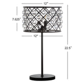 Gabrielle Metal/Crystal LED Table Lamp