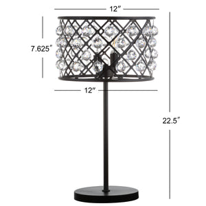 Gabrielle Metal/Crystal LED Table Lamp