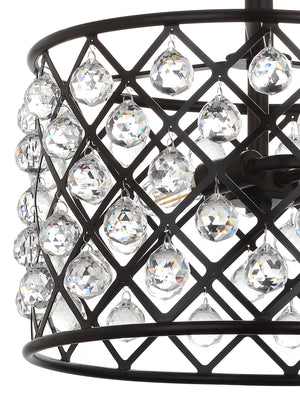 Gabrielle Crystal/Metal LED Semi-Flush Mount