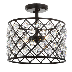 Gabrielle-Crystal/Metal-LED-Semi-Flush-Mount-Flush-Mounts