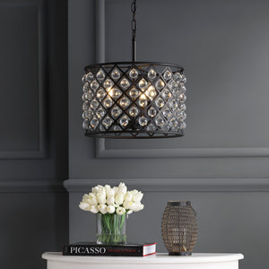 Gabrielle Crystal/Metal LED Pendant