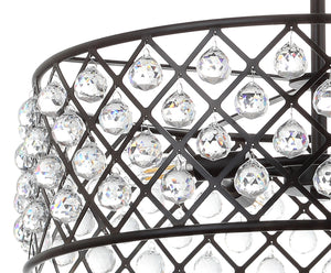 Gabrielle Crystal/Metal LED Pendant