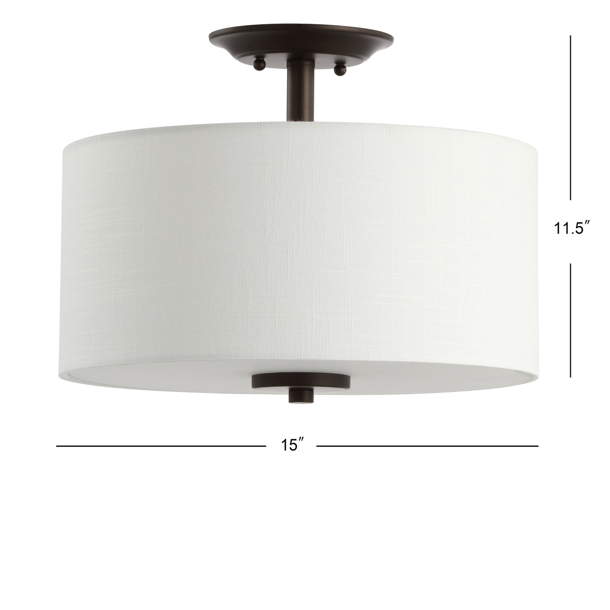 Marc Metal LED Semi-Flush Mount