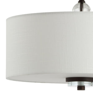 Marc Metal/Crystal LED Semi-Flush Mount