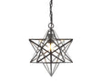 Stella-Moravian-Star-Metal/Clear-Glass-LED-Pendant-Pendants