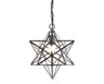 Stella-Moravian-Star-Metal/Clear-Glass-LED-Pendant-Pendants