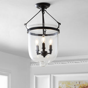 Charlotte Metal/Glass LED Semi-Flush Mount