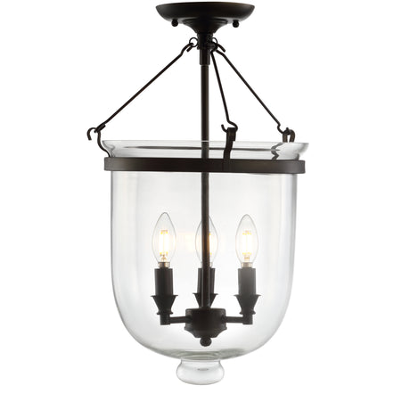 Charlotte-Metal/Glass-LED-Semi-Flush-Mount-Flush-Mounts