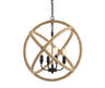 Soka-Adjustable-Globe-Metal/Rope-LED-Pendant-Pendants