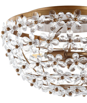 Isabelle Metal/Acrylic LED Flush Mount
