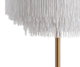 Coco Fringed/Metal LED Table Lamp
