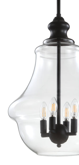 Adam Adjustable Metal/Glass LED Pendant