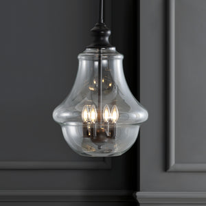 Adam Adjustable Metal/Glass LED Pendant