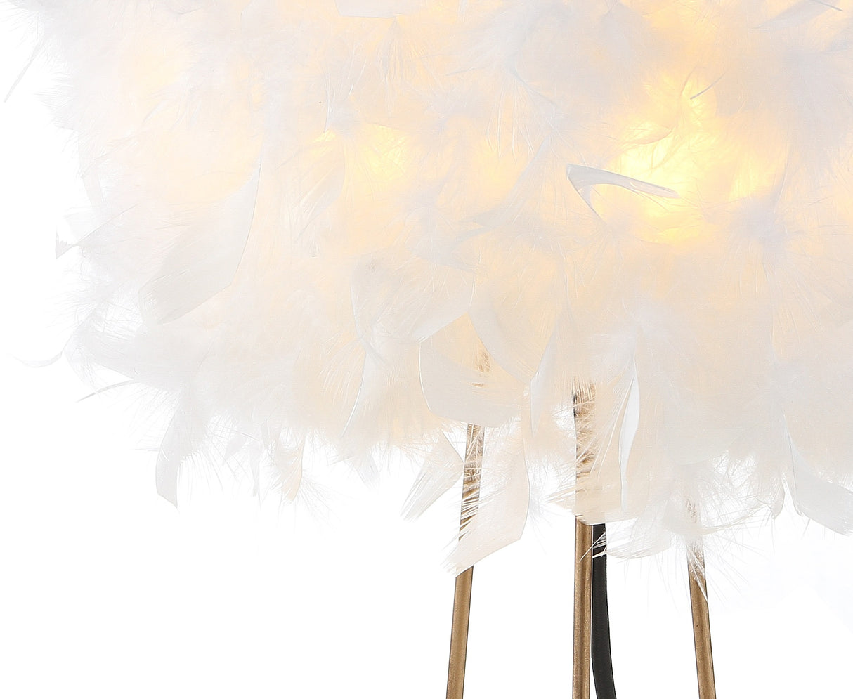 Stork Feather Metal LED Table Lamp