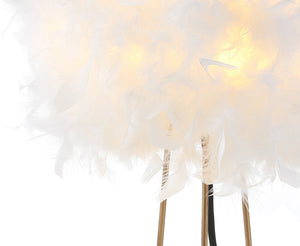 Stork Feather Metal LED Table Lamp