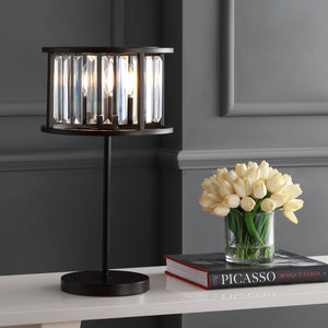 Bevin Metal/Crystal LED Table Lamp