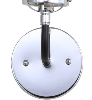 Caleb 1-Light Contemporary Transitional Iron/Glass LED Vanity Light