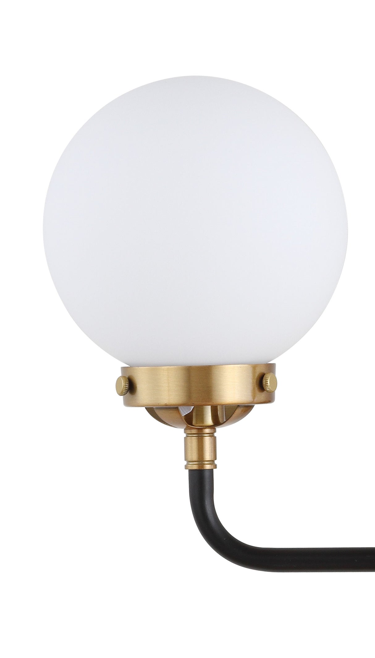 Caleb 2-Light Contemporary Transitional Iron/Glass LED Vanity Light