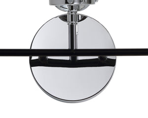 Caleb 3-Light Contemporary Transitional Iron/Glass LED Vanity Light