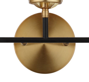 Caleb 3-Light Contemporary Transitional Iron/Glass LED Vanity Light