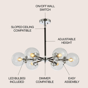 Caleb Brass Cluster Pendant